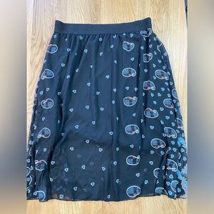 LuLaRoe Black Paisley Skirt Plus size 2XL